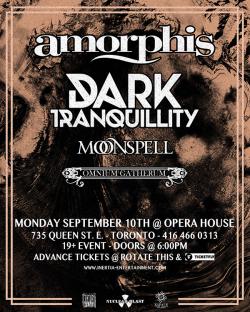 AMORPHIS, DARK TRANQUILLITY, MOONSPELL & OMNIUM GATHERUM tickets - Inertia Entertainment