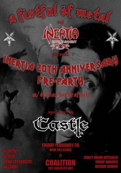 INERTIA XX - PreParty W/DJ MissBarbraFisch & Live Guests Castle tickets - Toronto, ON. - Inertia Entertainment