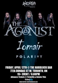 The Agonist, Iomair & Polarity tickets - Inertia Entertainment