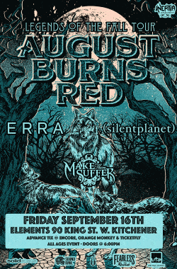 August Burns Red, Erra, Silent Planet & Make The Suffer tickets - Kitchener, ON - Inertia Entertainment