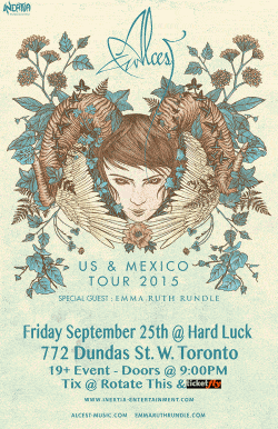 Alcest, Emma Ruth Rundle tickets - Toronto, ON. - Inertia Entertainment