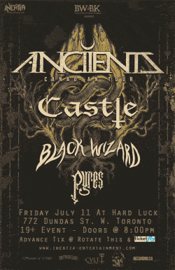 Anciients, Castle, Black Wizard & Pyres tickets - Toronto, ON - Inertia Entertainment