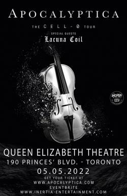 APocalyptica - The Cell-0 Tour with Lacuna Coil tickets - Inertia Entertainment