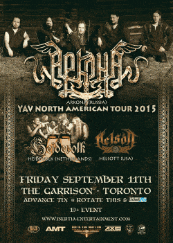 Arkona, Heidvolk, Helsott & Vesperia tickets - Toronto, ON. - Inertia Entertainment