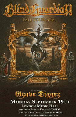 Blind Guardian & Gravedigger tickets - London, ON - Inertia Entertainment