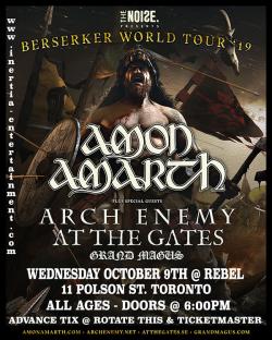 Amon Amarth - BERSERKER RAID OF TORONTO tickets - Inertia Entertainment