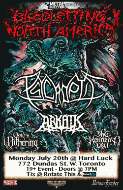 Psycroptic,Arkaik, Ovid's Withering, The Kennedy Veil tickets - Toronto, ON. - Inertia Entertainment