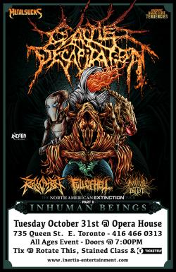 Cattle Decapitation, Revocation, Full Of Hell & ArtificialBrain tickets - Inertia Entertainment