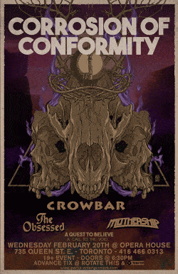 Corrosion Of Conformity, Crowbar, The Obsessed & Mothership tickets - Inertia Entertainment