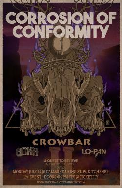 Corrosion Of Conformity, Crowbar, Quaker City Night Hawks & Lo-Pan tickets - Inertia Entertainment