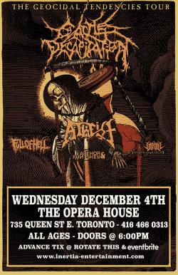 Cattle Decapitation, Atheist, Full OF Hell, Author & Punisher & Vitriol tickets - Inertia Entertainment