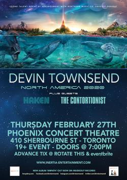 Devin Townsend, Haken & The Contortionist tickets - Inertia Entertainment