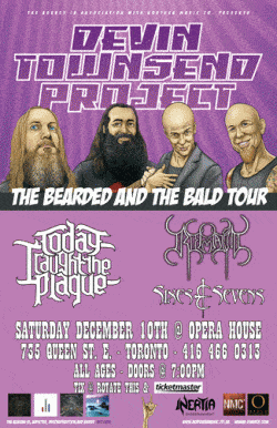 Devin Townsend Project, Today I Caught The Plague, Remain and Sixes & Sevens tickets - Toronto, ON - Inertia Entertainment