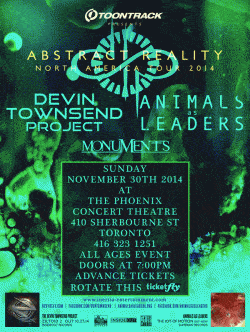 Devin Townsend Project, Animals as Leaders tickets - Toronto, ON - Inertia Entertainment