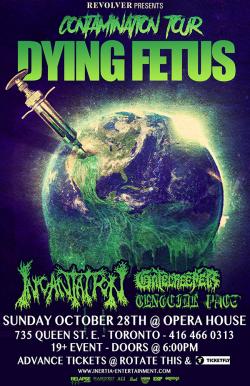 Dying Fetus, Incantation, Gatecreeper & Genocide Pact tickets - Inertia Entertainment