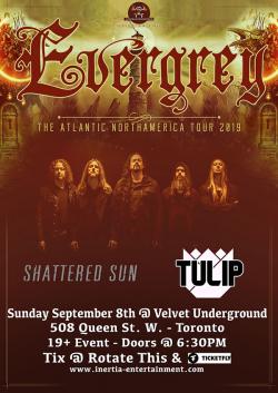 Evergrey, Shattered Sun & Tulip tickets - Inertia Entertainment