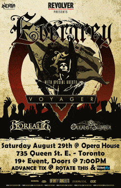 Everygrey, Voyager, Borealis & Oceans Of Slumber tickets - Toronto, ON. - Inertia Entertainment