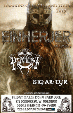 Einherjer, Panzerfaust & SIG:AR:TYR tickets - Toronto, ON - Inertia Entertainment
