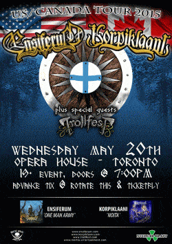 Ensiferum, Korpiklaani & TrollfesT tickets - Toronto - Inertia Entertainment