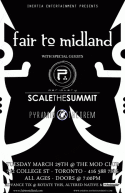 Fair To Midland, Periphery, Scale The Summit & Pyramid Theorem tickets - Toronto, ON - Inertia Entertainment