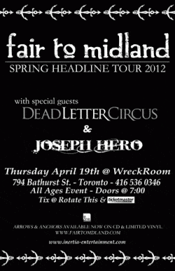 Fair To Midland, tickets - Toronto, ON - Inertia Entertainment