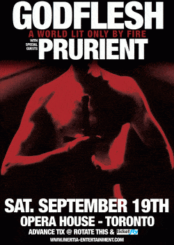 GODFLESH & PRURIENT tickets - Toronto, ON. - Inertia Entertainment