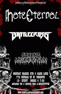 Hate Eternal, Battlecross & Serene Molestation tickets - Toronto, ON - Inertia Entertainment
