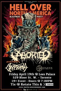 Aborted, Cryptopsy & Hideous Divinity tickets - Inertia Entertainment