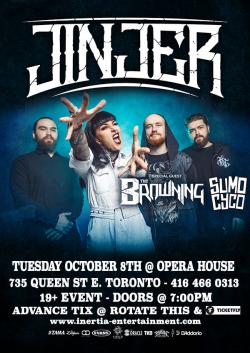 Jinjer, The Browning & Sumo Cyco tickets - Inertia Entertainment