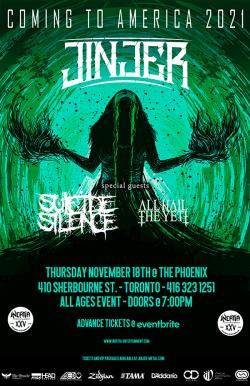 Jinjer, Suicide Silence & All Hail The Yeti tickets - Inertia Entertainment