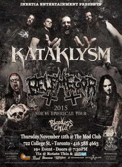 Kataklysm, Belphegor & Bloodless Child tickets - Toronto, ON. - Inertia Entertainment