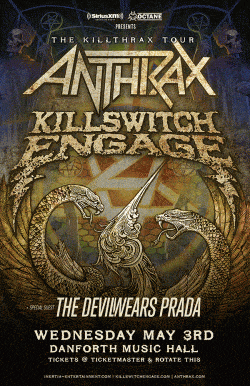 The KillThrax Tour - Anthrax & Killswitch Engage tickets - Inertia Entertainment