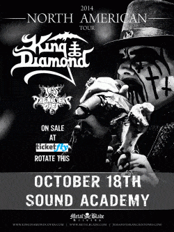 King Diamond tickets - Toronto, ON - Inertia Entertainment