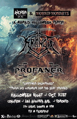 Kronos & Profaner & DJ Wurm tickets - Toronto, ON. - Inertia Entertainment