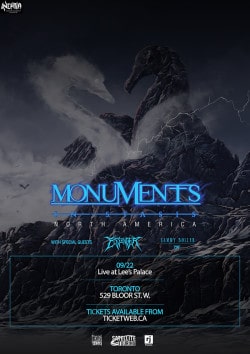 Monuments, Essenger & Sammy Boller tickets - Inertia Entertainment