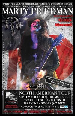 Marty Friedman, Exmortus & Warmachine tickets - Toronto, ON. - Inertia Entertainment