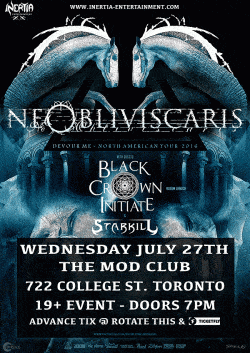 Ne Obliviscaris, Black Crown Initiate & Starkill tickets - Toronto, ON. - Inertia Entertainment