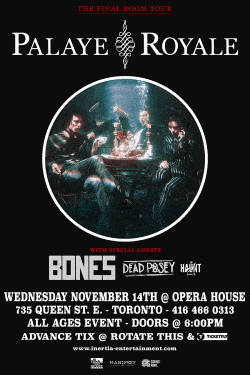 Palaye Royale, Bones, Dead Posey & The Haunt tickets - Inertia Entertainment