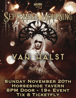 September Mourning & Van Halst tickets - Toronto, ON. - Inertia Entertainment