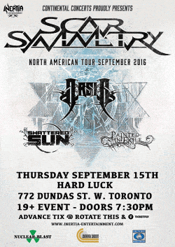 Scar Symmetry, Arsis, Shattered Sun & Painted In Exile tickets - Toronto, ON. - Inertia Entertainment