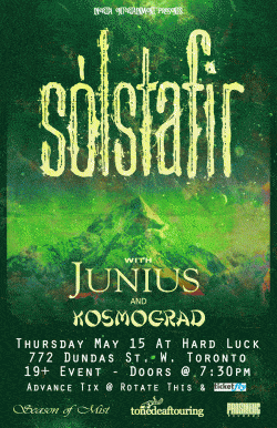 Solstafir, Junius & Kosmograd tickets - Toronto, ON - Inertia Entertainment
