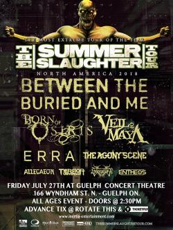 The Summer Slaughter Tour - Featuring Between the Buried and Me & More tickets - Inertia Entertainment