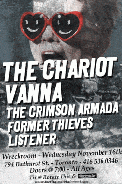 The Chariot, Vanna, The Crimson Armada & More tickets - Toronto, ON - Inertia Entertainment