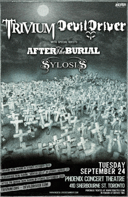 Trivium & Devildriver w/After The Burial & Sylosis tickets - Toronto, ON - Inertia Entertainment