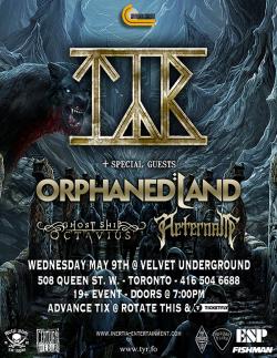 TYR, Orpahned Land, Ghost Ship Octavius & Aeternam tickets - Inertia Entertainment