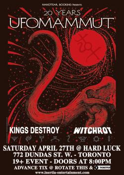 Ufomammut, Kings Destroy & Witchrot tickets - Inertia Entertainment