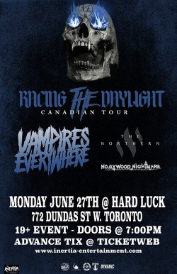 Vampires Everywhere - Racing the Daylight Tour - Cancelled tickets - Inertia Entertainment