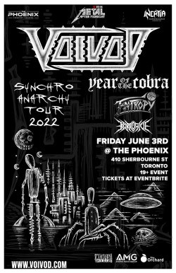 Voivod, Year OF the Cobra, Entropy & Korrosive June 3 2022 Toronto