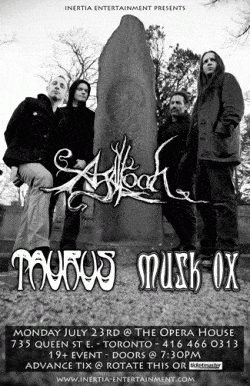 Agalloch, Taurus & Musk Ox tickets - Toronto, ON - Inertia Entertainment