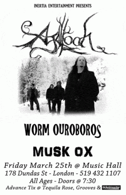 Agalloch, Worm Ouroboros & Musk Ox tickets - London - Inertia Entertainment
